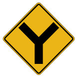 Warning Sign | Y Intersection